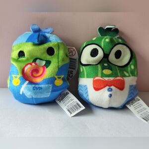 Cats vs Pickles Kittens vs Gherkins 1 Pair of 3" Bean Filled Plushies